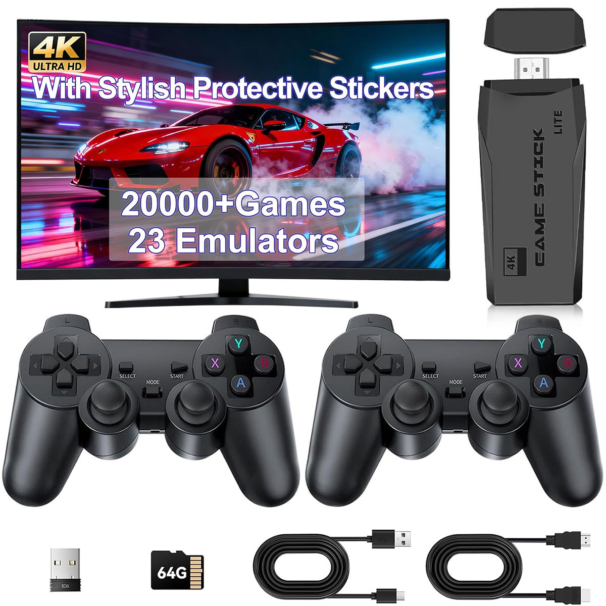 Retro Gaming Hdmi Stick - Игровая консоль M8 с 20000+ эмуляторами