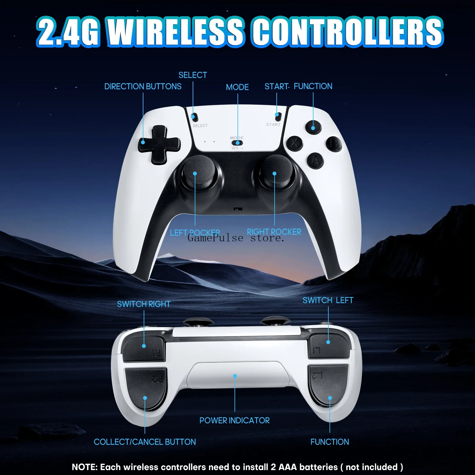 Retro Gaming Hdmi Stick - GamePulse2026 20000+ ретро-игр, встроенные игры, 23