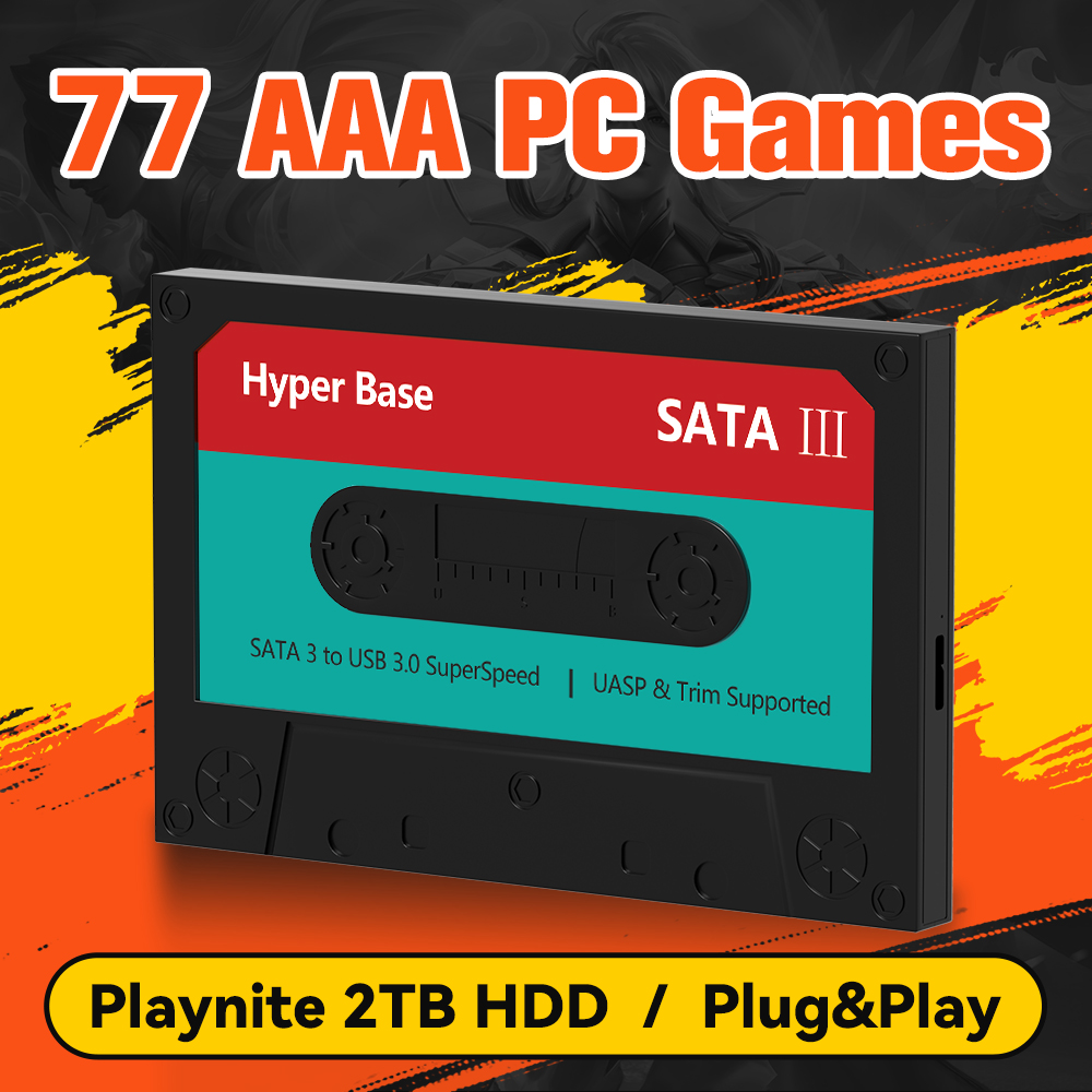 Retro Gaming Emulator Pc - Игровой жесткий диск Playnite 2 ТБ