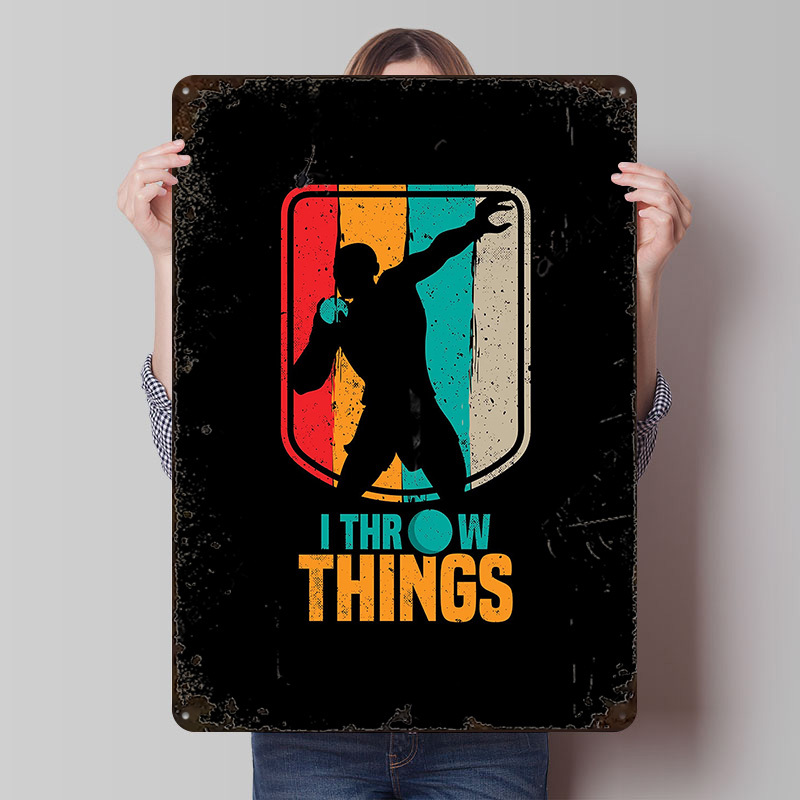Retro Gaming Gift Ideas - Забавный металлический постер-плакат с изображением меткострелов,