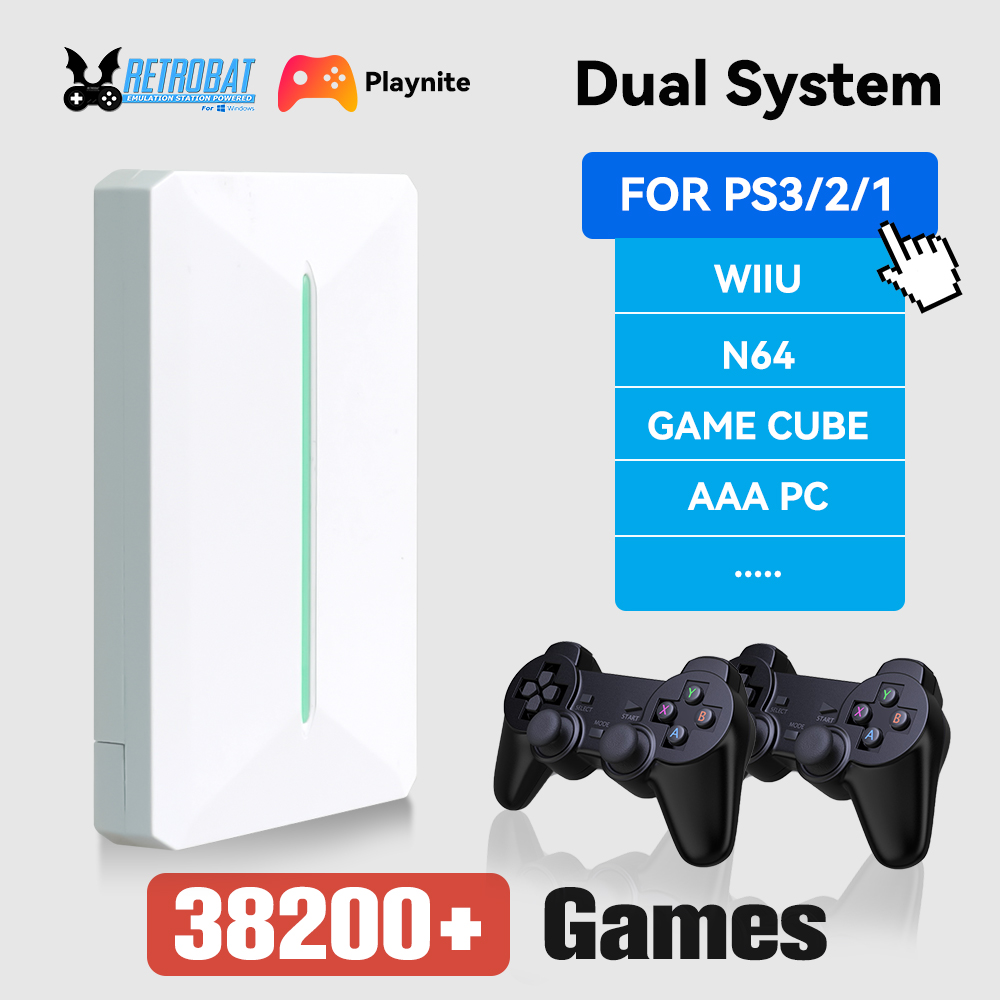 Retro Gaming Emulator Pc - Retrobat&Playnite Retro Gaming HDD 38200 +