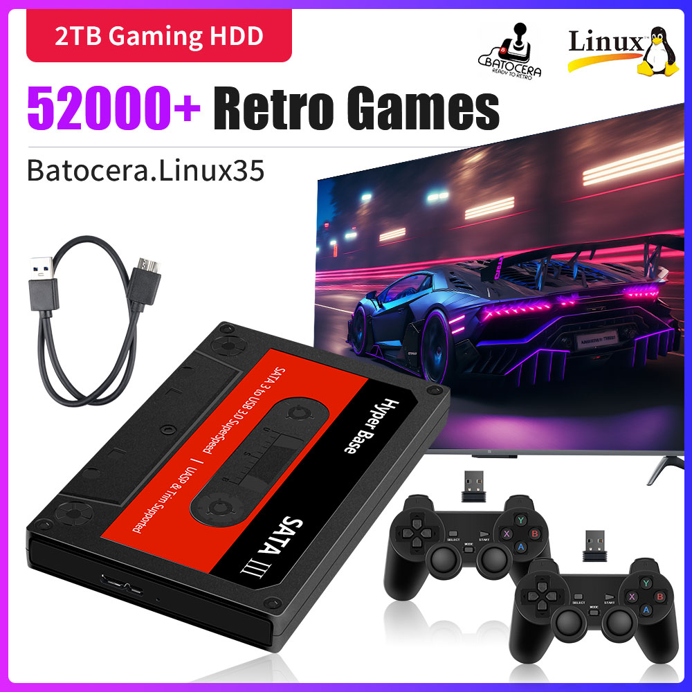 Retro Gaming Emulator Pc - Игровой жесткий диск Hyper Base Batocera