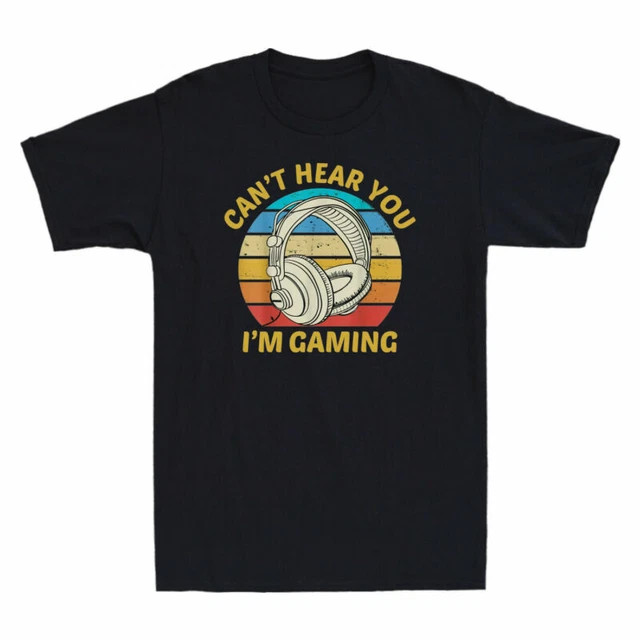 Retro Gaming T Shirts - Футболка I'm Gaming Cotton Funny Retro