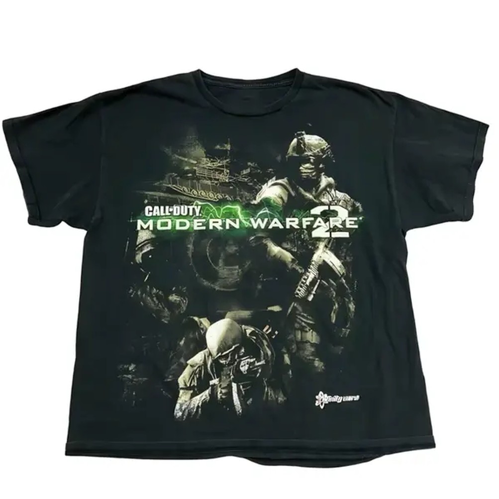 Retro Gaming T Shirts - Футболка Modern Warfare 2, футболка с