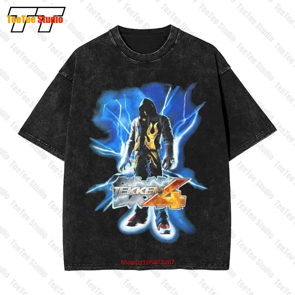 Retro Gaming T Shirts - Винтажная футболка большого размера Tekken 4