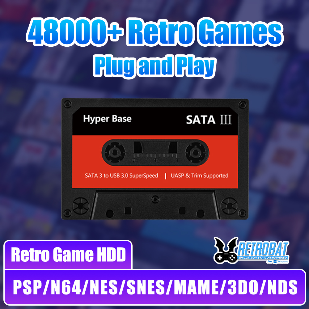 Retro Gaming Emulator Pc - Игровой жесткий диск Batocera 500G, встроенный