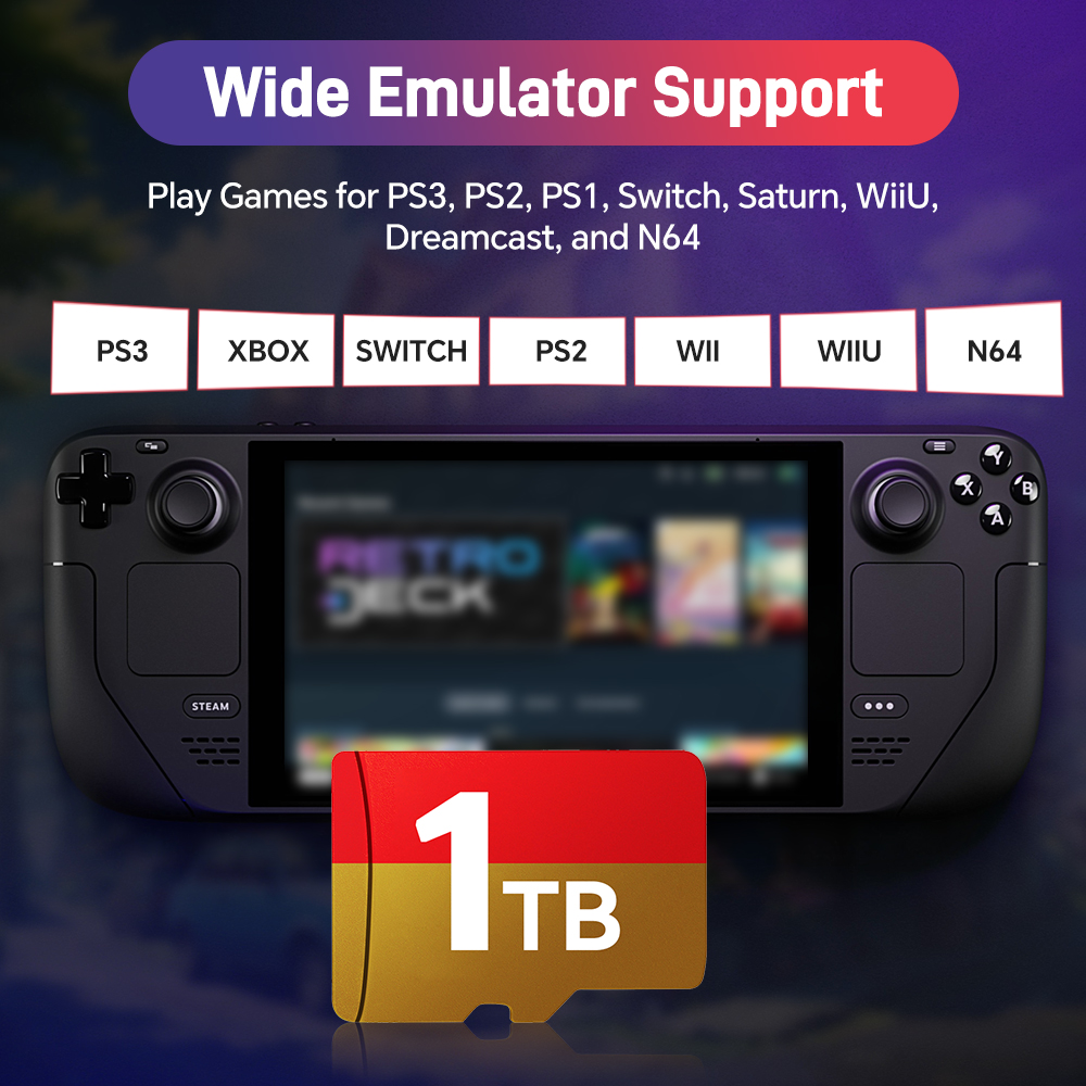 Steam Deck Micro SD Card Ретро – обзор и цена Retro Gaming Emulator Pc