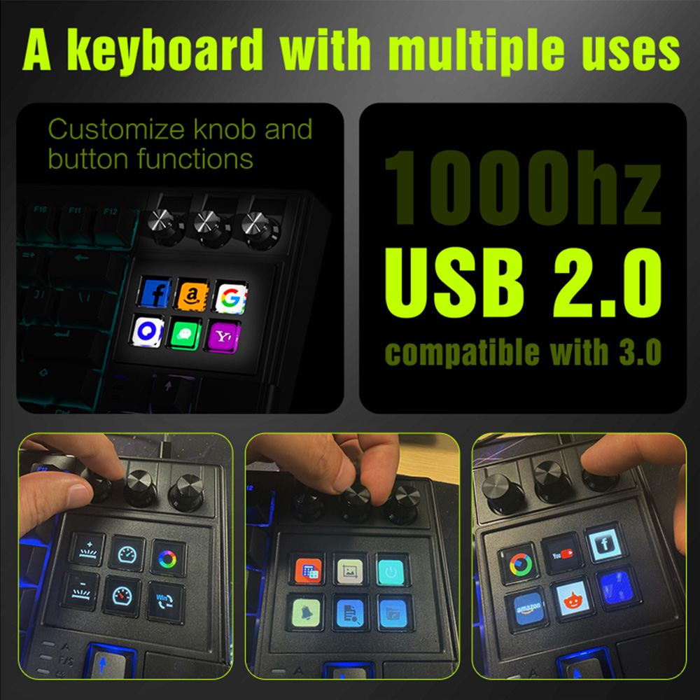 MRSVI K1 PRO Visual LCD AI Кла – обзор и цена Retro Gaming Keyboard