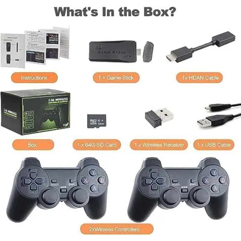 Беспроводная игровая приставка – обзор и цена Retro Gaming Hdmi Stick