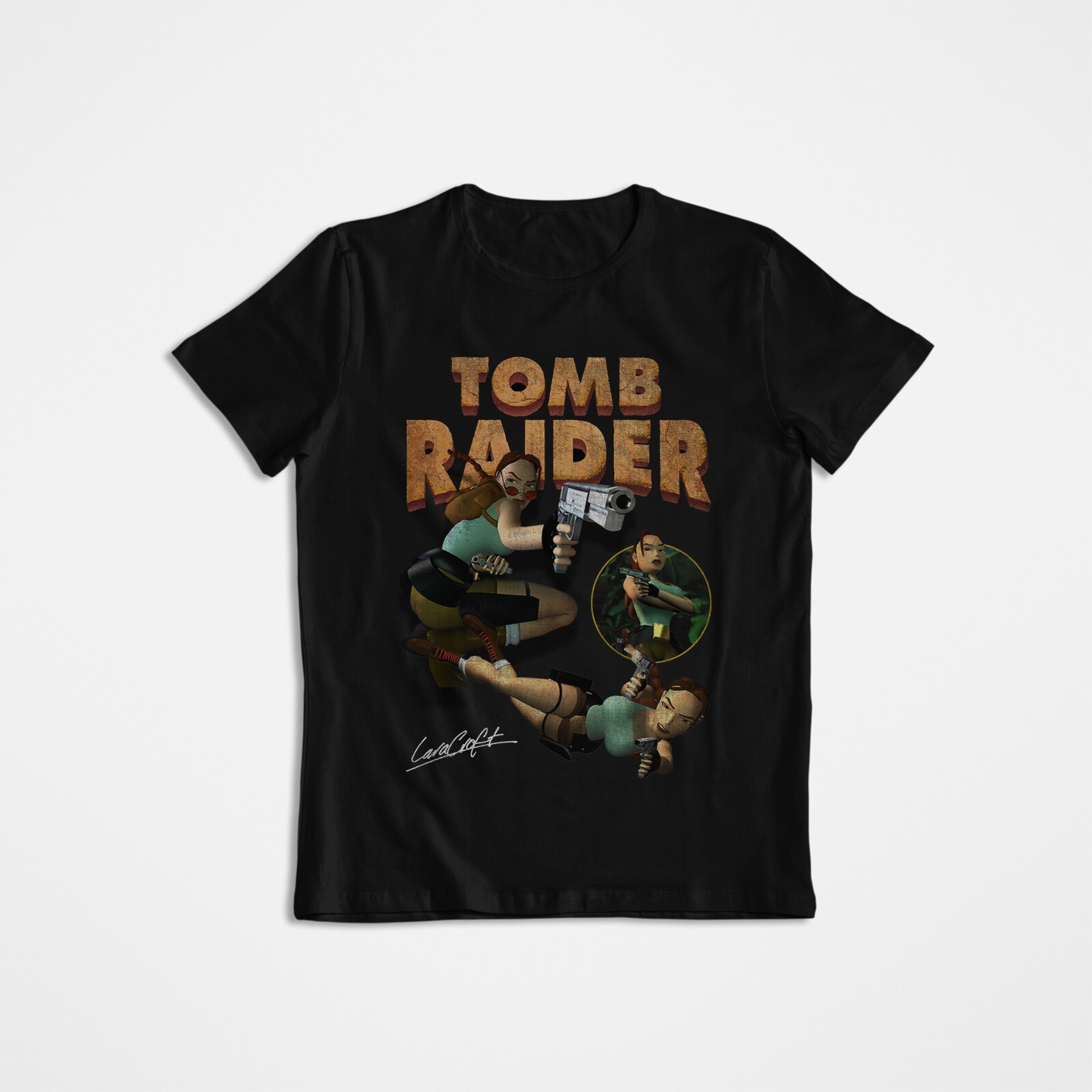 Tomb Raider, Lara Croft, Футбо – обзор и цена Retro Gaming T Shirts